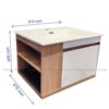 Tủ Lavabo Nhựa PVC Đặc TTCERA TLVB81