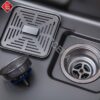 Chậu Rửa Chén Đơn Inox Phủ Nano Đen TTCERA CRNN911-7545