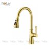 Vòi Rửa Chén Rút Dây Đồng Thau Mạ Vàng Holer CHL927