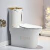 Bồn Cầu 1 Khối Viền Vàng TTCERA BC030