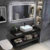 Tủ Lavabo Bàn Đá Đen 2 Tầng Chống Trầy TLVBD-26