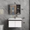 Tủ Lavabo Nhôm Cao Cấp TTCERA TLVB83