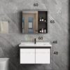 Tủ Lavabo Nhôm Cao Cấp TTCERA TLVB83