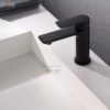 Vòi Lavabo Nóng Lạnh Đồng Sơn Tĩnh Điện Đen Holer HL-LB603