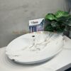 Lavabo Men Sứ Vân Đá trắng Nghệ Thuật TTCERA LB152