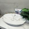 Lavabo Men Sứ Vân Đá trắng Nghệ Thuật TTCERA LB152