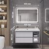 Tủ Lavabo Nhựa PVC Đặc Màu Trắng TTCERA TLVB90