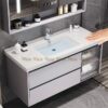 Tủ Lavabo Nhựa PVC Đặc Màu Trắng TTCERA TLVB90