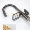 Vòi Rửa Chén Rút Nóng Lạnh Đồng Thau Sơn Tĩnh Điện Xám TTCERA CNL435