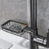 Vòi Rửa Chén Rút Nóng Lạnh Đồng Thau Sơn Tĩnh Điện Xám TTCERA CNL435