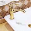 Vòi Lavabo Nóng Lạnh Đồng Mạ Vàng Holer HL-LB688