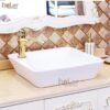 Vòi Lavabo Nóng Lạnh Đồng Mạ Vàng Holer HL-LB688