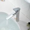 Vòi Lavabo Nóng Lạnh Đồng mạ Crome Cao 30cm Holer HL-LB691