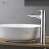 Vòi Lavabo Nóng Lạnh Đồng mạ Crome Cao 30cm Holer HL-LB691