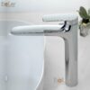 Vòi Lavabo Nóng Lạnh Đồng mạ Crome Cao 30cm Holer HL-LB691