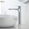 Vòi Lavabo Nóng Lạnh Đồng mạ Crome Cao 30cm Holer HL-LB691