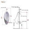 Bồn Tiểu Nam Treo Tường hoLer HLTN-03 (Phiên Bản Xả Nhấn)