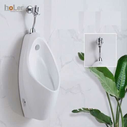 Bồn Tiểu Nam Treo Tường hoLer HLTN-03 (Phiên Bản Xả Nhấn)