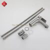 Vòi Lavabo Nóng Lạnh Inox Sơn Tĩnh Điện Xám TTCERA LB268