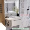 Tủ Lavabo Nhựa Đặc PVC PIMA Gương Led TLVB93-8147AV