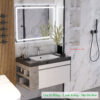 Tủ Lavabo Nhựa Đặc PVC PIMA Gương Led TLVB93-8147AV