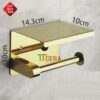 Móc Treo Giấy Vệ Sinh INOX Mạ Vàng TTCERA LG08