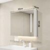Tủ Gương Lavabo Nhựa 2 Cánh Led PVC Đặc TTCERA TG10