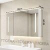 Tủ Gương Lavabo Nhựa 3 Cánh Led PVC Đặc TTCERA TG06