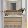 Tủ Lavabo Nhựa PVC Đặc Vân Gỗ TTCERA TLVB101