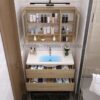 Tủ Lavabo Nhựa PVC Đặc Vân Gỗ TTCERA TLVB101