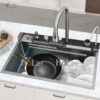 Combo Chậu Rửa Chén Kèm Vòi 5 Chế Độ Hiển Thị Nhiệt Độ HOLER HLCRNN721A-7546