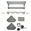 Combo 5 Món Treo Tường Phòng Tắm Sơn Tĩnh Điện Xám TTCERA CBRGT03
