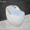 Bồn Cầu Trứng 1 Khối Vân Đá Holer HLBC262