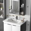 Tủ Lavabo Nhôm Có Gương Led Cao Cấp TTCERA TLVB107