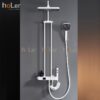 Sen Cây Phím Đàn Hiển Thị Nhiệt Độ Đồng Thau Sơn Tĩnh Điện Trắng Holer HL2101