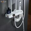 Sen Cây Phím Đàn Hiển Thị Nhiệt Độ Đồng Thau Sơn Tĩnh Điện Trắng Holer HL2101