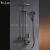 Sen Cây Phím Đàn Hiển Thị Nhiệt Độ Đồng Thau Sơn Tĩnh Điện Xám Holer HL2100