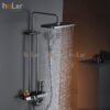 Sen Cây Phím Đàn Hiển Thị Nhiệt Độ Đồng Thau Sơn Tĩnh Điện Xám Holer HL2100