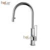 Vòi Rửa Chén Rút Dây Đồng Thau Mạ Crome Holer CHL958