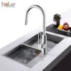 Vòi Rửa Chén Rút Dây Đồng Thau Mạ Crome Holer CHL958