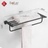Giàn Vắt Khăn INOX 304 Mạ Đen TiTan HoLer HLMKT1002
