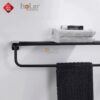 Giàn Vắt Khăn INOX 304 Mạ Đen TiTan HoLer HLMKT1002