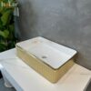 Chậu Lavabo Đặt Bàn Màu Vàng Luxury Holer HL-LB422
