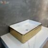 Chậu Lavabo Đặt Bàn Màu Vàng Luxury Holer HL-LB422