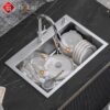 Chậu Rửa Chén 1 Hộc Inox 304 Dày 3mm Holer HLCR724-9050