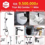 Combo Nhà Vệ Sinh Trọn Bộ 11 Món Cao Cấp 9.5 Triệu CB11-9500