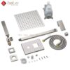 Sen Tắm Âm Tường Vuông Nóng Lạnh Inox 304 HoLer HLA210