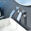Vòi Lavabo Âm Tường Đồng Thau Mạ Crome HoLer HL-LBA605