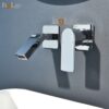 Vòi Lavabo Âm Tường Đồng Thau Mạ Crome HoLer HL-LBA605