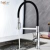 Vòi Rửa Chén Rút Dây Đồng Thau Mạ Crome Holer CHL961